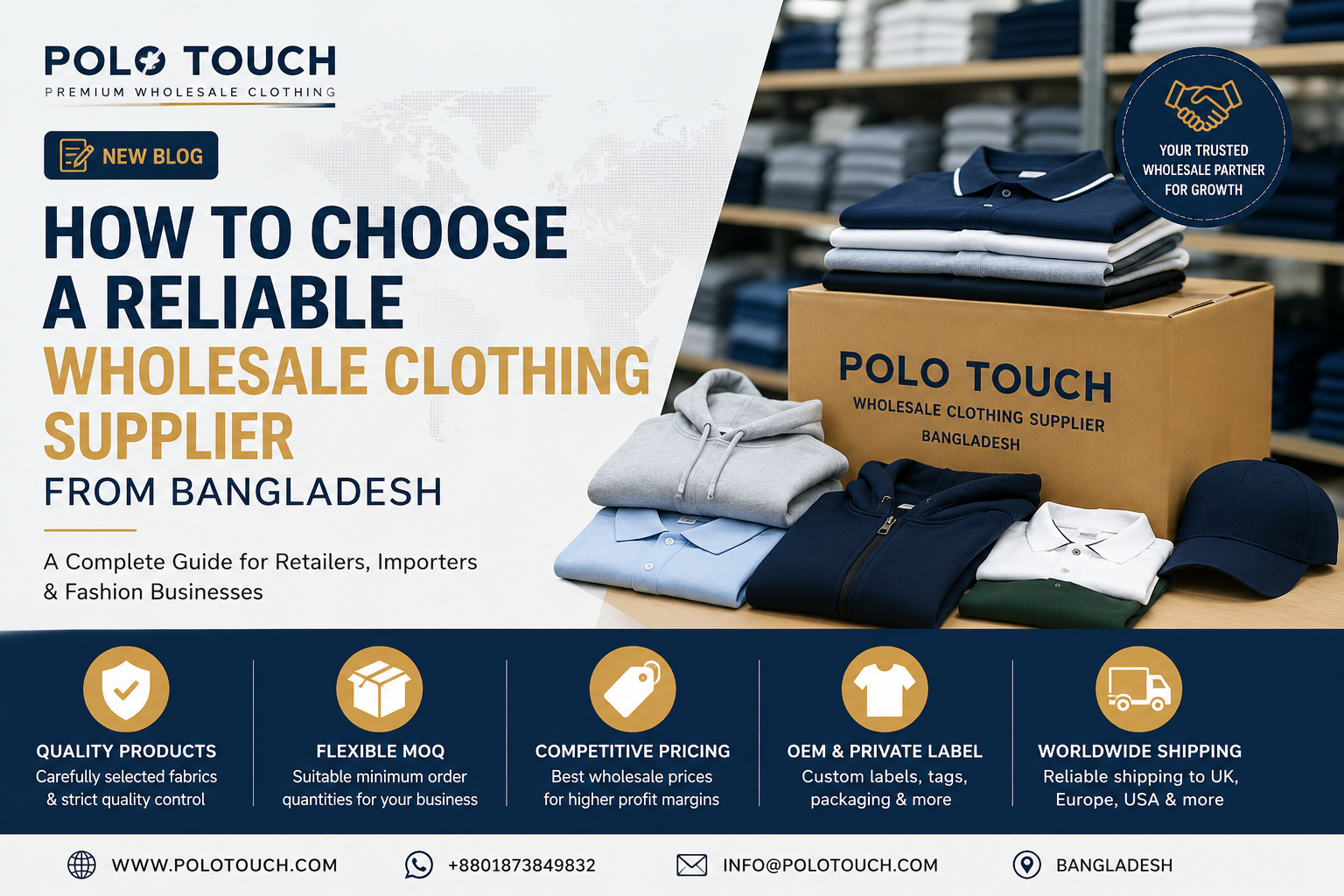 How to Choose a Reliable Wholesale Clothing Supplier from Bangladesh | Polo Touch