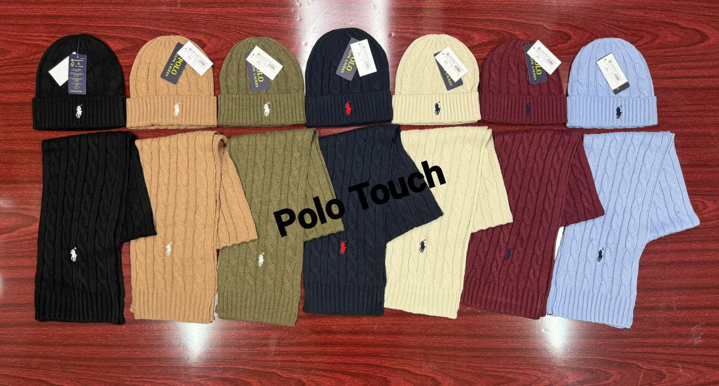 POLO RALPH LAUREN Scarf With Beanie Set For Wholesale To UK EU USA