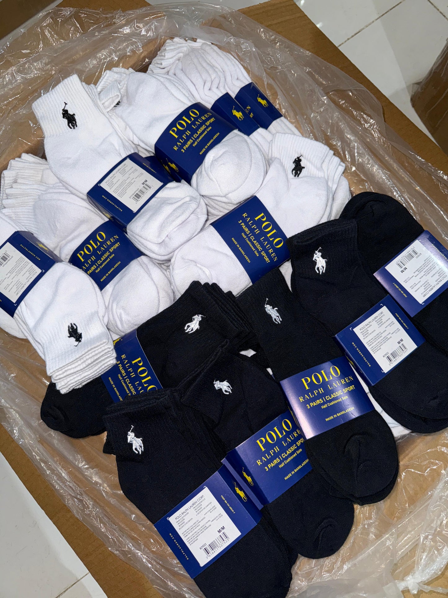 Polo Ralph Lauren Ankle Socks Wholesale B2B Supplier UK Europe & USA