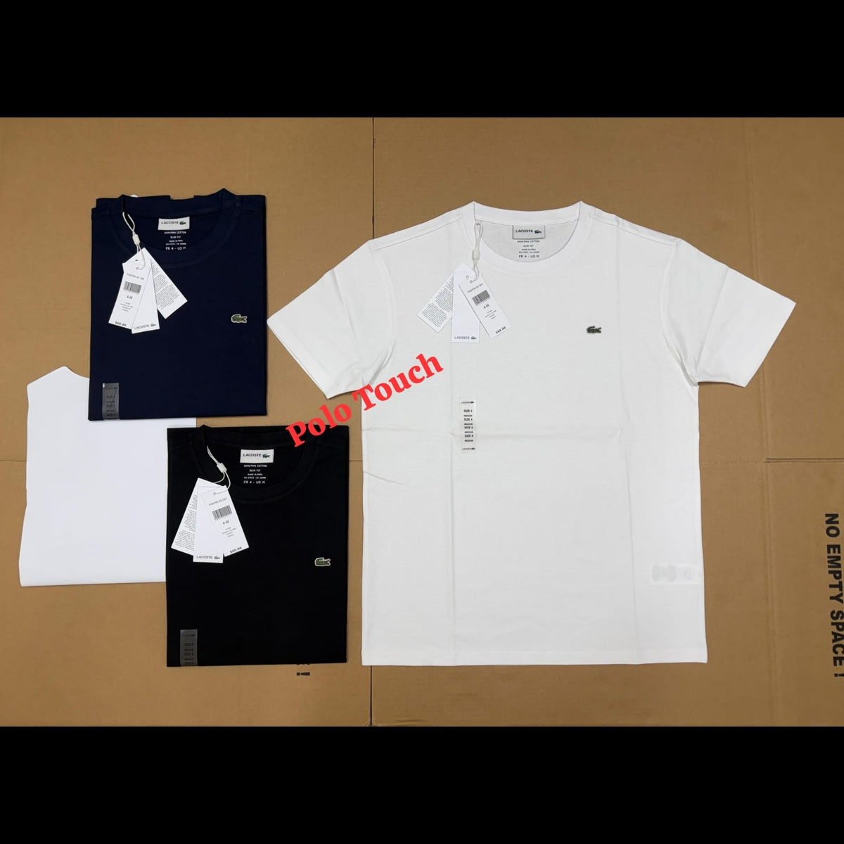 Lacoste T-Shirts Wholesale Bulk Supply to UK USA & Europe Ready Stock
