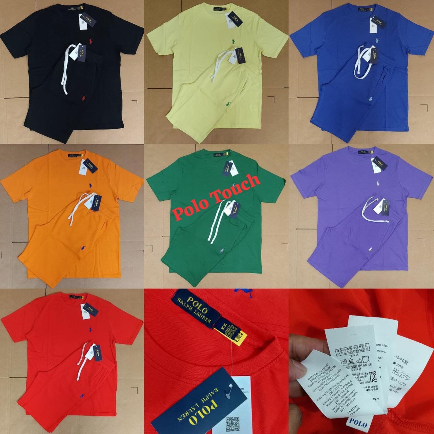 Polo Ralph Lauren Shorts Set For Wholesale Ship To USA UK Europe